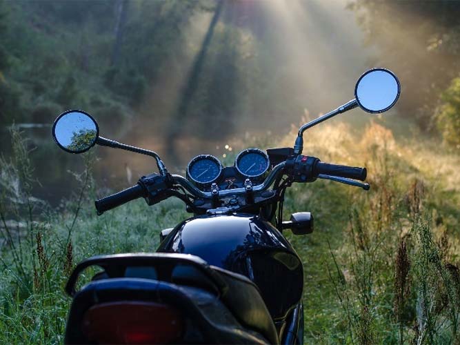 Motorrad in der Provence